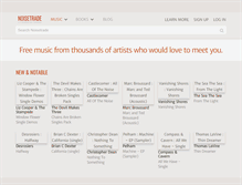 Tablet Screenshot of noisetrade.com